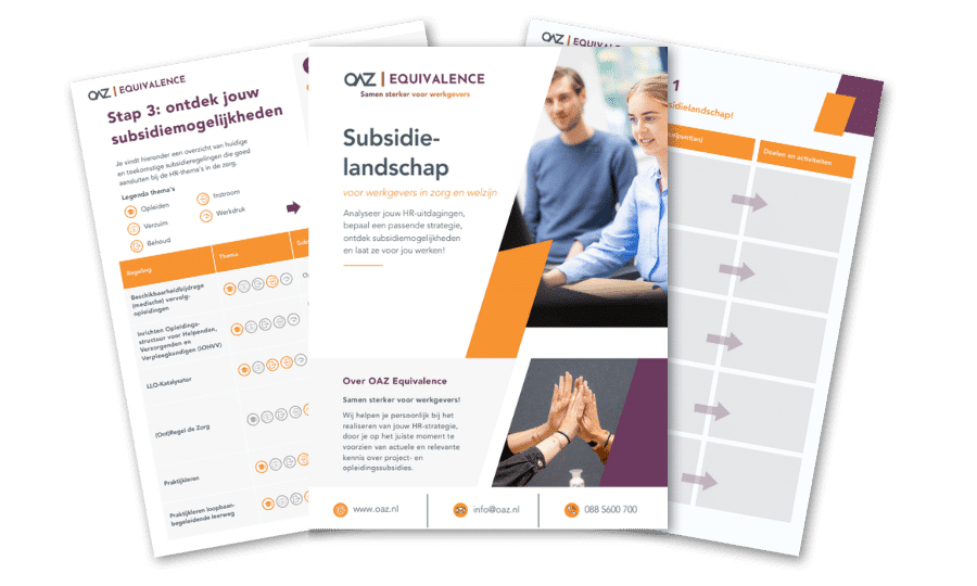 Subsidielandschap zorg en welzijn